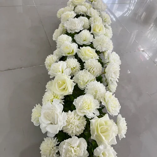 پنل گل مصنوعی طرح روژین سفید