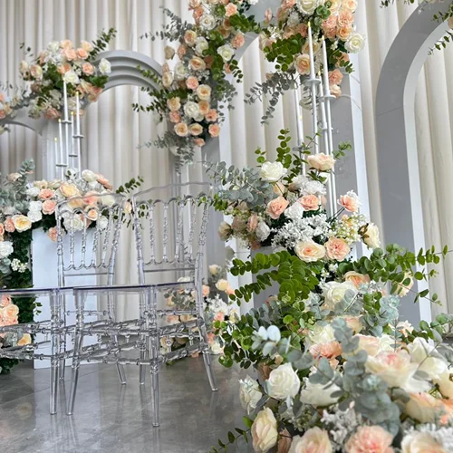 پنل گل مصنوعی طرح گلاریس رنگ گلبهی