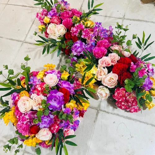 پنل گل مصنوعی طرح رنگین کمان