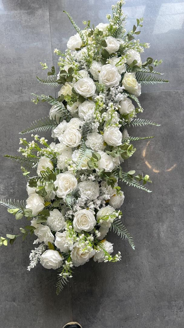 پنل گل مصنوعی  طرح سرخس یخی