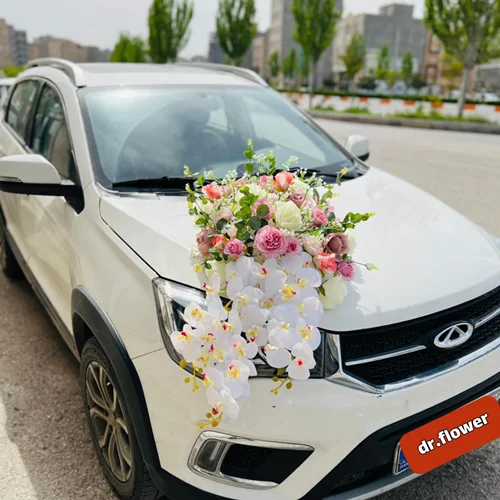 ست تزیین ماشین  عروس ارکیده آویز